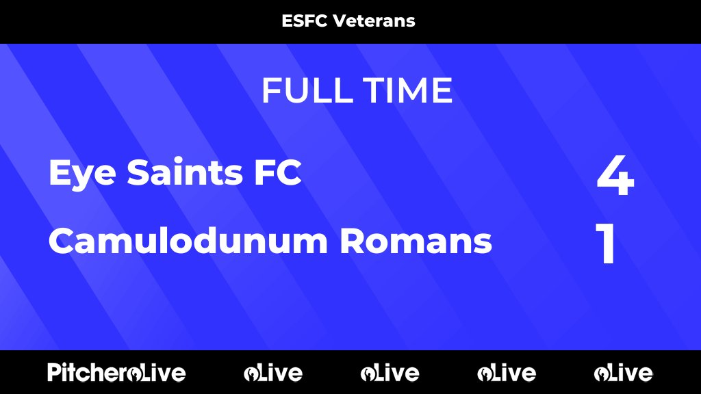 FULL TIME: Eye Saints FC 4 - 1 Camulodunum Romans
#EYECAM #Pitchero
eyesaintsfc.com/teams/243433/m…