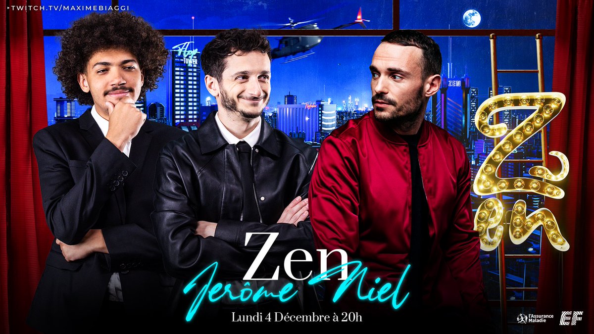 maximebiaggi's tweet photo. CEST QUOI CE NIEL 🍯 ? 😂

Jérôme Niel est notre invité demain pour une émission super coolos avant la pause de Noël 🎅 https://t.co/FY70MkjduZ