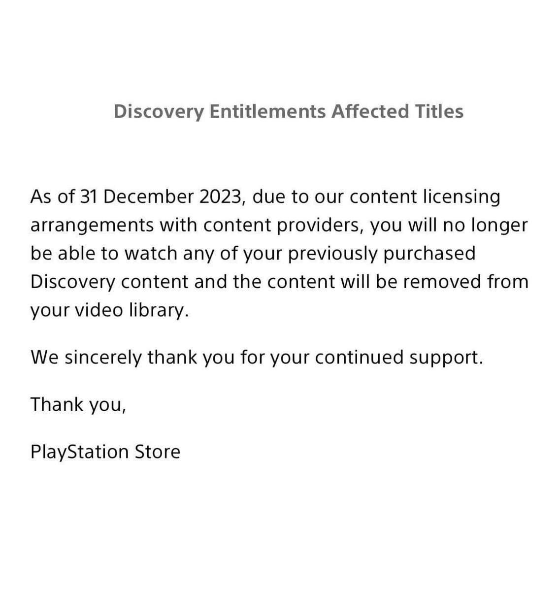 mecarter89's tweet photo. I know most of us do buy digital movies, tv, etc… but this is the truly scary realism of physical media going away. Things from your digital library can disappear at any time and you have no say in the matter. https://t.co/qFHZotZ1m3