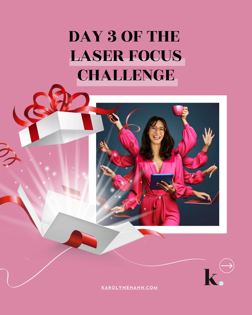 🎁 Day 3 of the Laser Focus Challenge is here!

Go to your browser and close your tabs.

You can do it - one tab at a time.

End your day with an empty browser so you’ll start fresh the next day.