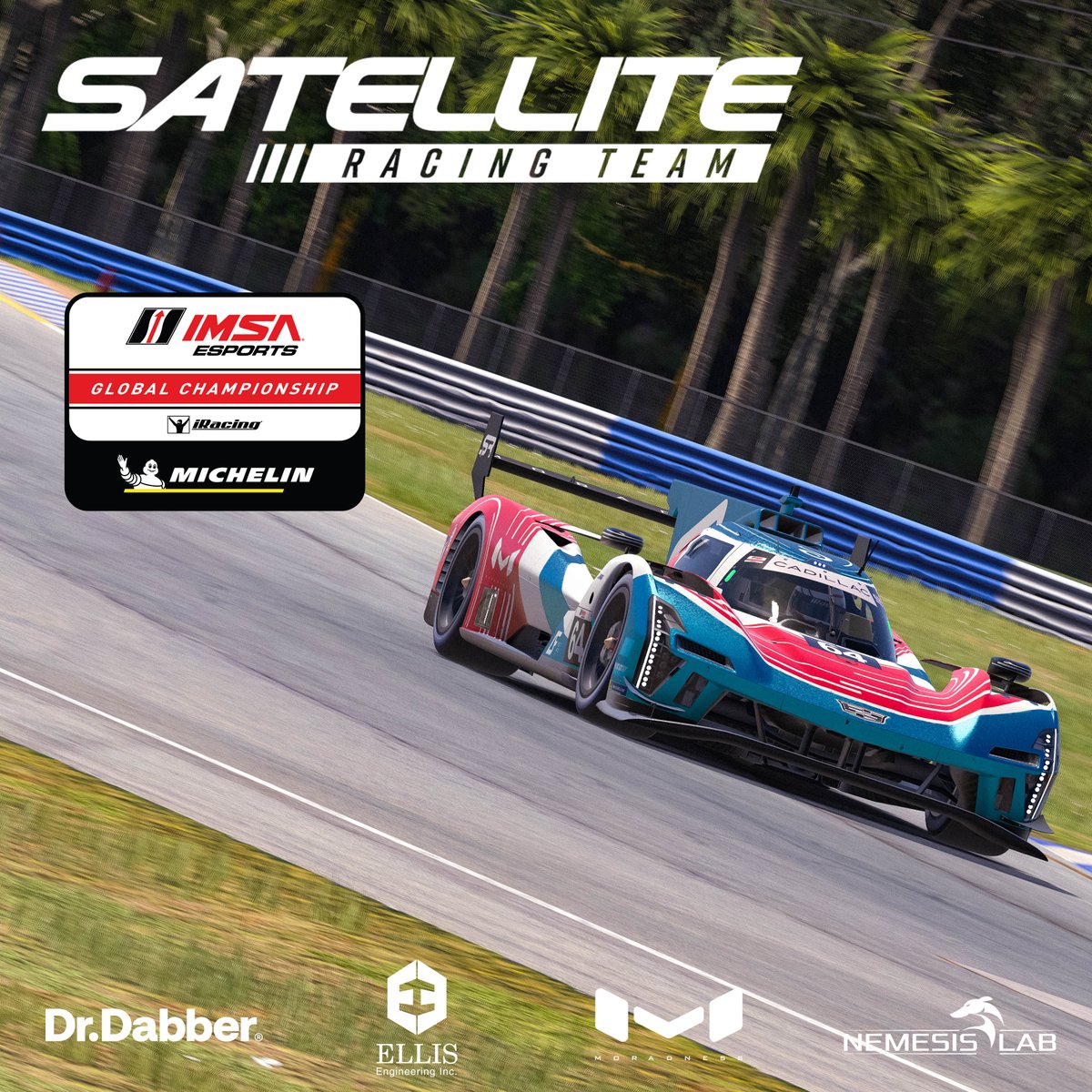 The best in sim racing head to Sebring
International Raceway for round 4 of the <a href="/IMSA/">IMSA</a>  Esports Michelin Global Championship. The Satellite Racing @drdabber Cadillac GTP is looking for a great result at a track where you need to #RespectTheBumps.  Live on <a href="/RaceSpotTV/">RaceSpot TV</a> !