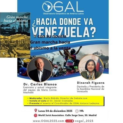 No se pierdan esta oportunidad única de escuchar y conversar con Carlos Blanco autor de Gran marcha hacia el abismo. Las ideas y opiniones que tiene sobre los problemas y soluciones para Venezuela siempre sorprenden y muchas de ellas se exponen en esta sorprendente novela.