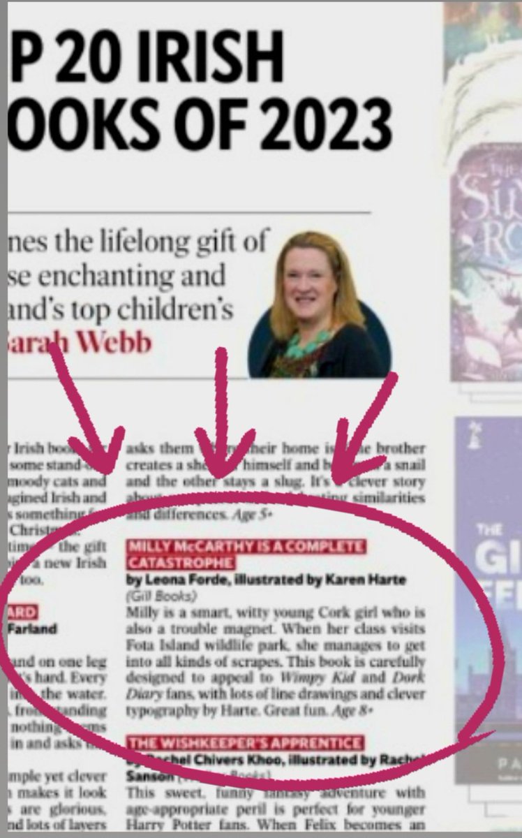 Thank you so much @sarahwebbishere & @ReviewIndo for including #MillyMcCarthyisacompletecatastrophe as one of the top 20 books of 2023 ! So happy to feature with so many amazing authors 📚❤️📚️ #Discoveririshkidsbooks