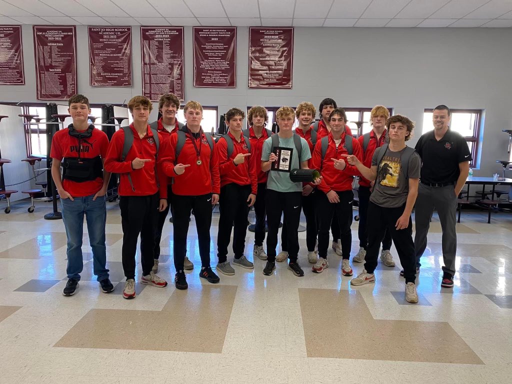 Muenster_ISD's tweet photo. Congrats to Hornet varsity basketball - Saint Jo Tournament champs with a 5-0 record. Brody T, Ty H and Garrett H were named all-tournament. 
#GreatThingsatMISD https://t.co/MNvAeOTei0