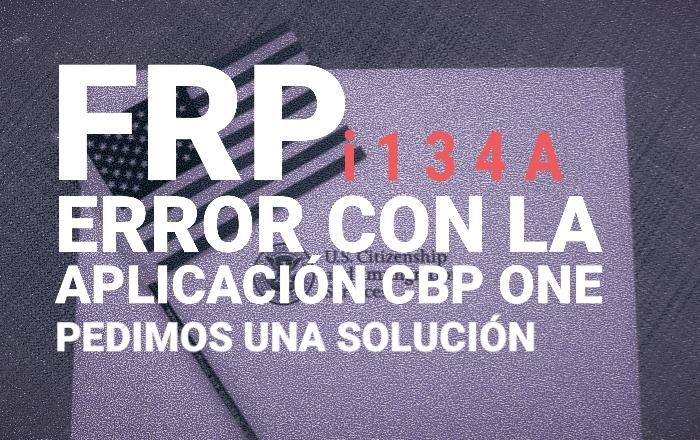 Agradecidos por las invitaciones de la I134 como modernización para los CFRP, pero necesitamos se resuelva el problema en las cuentas de CBP para recibir permisos de viaje .Con el #SolucionErrorCBP131