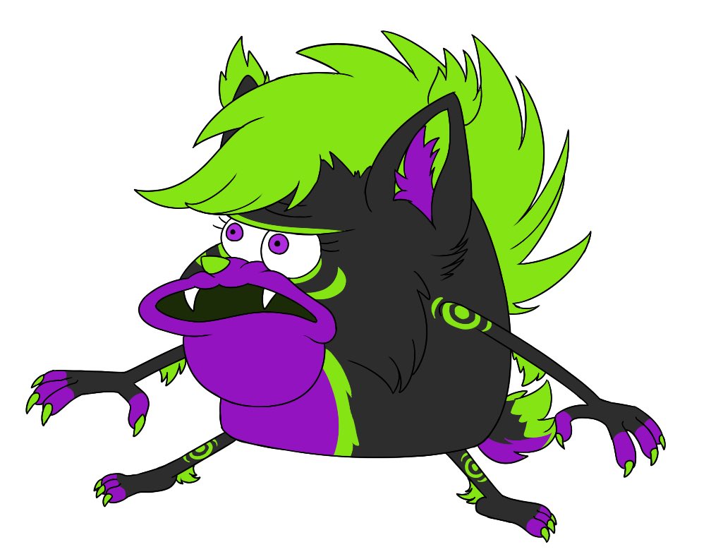 Clawshawt's tweet photo. Roxgar is ready to greet you. 💚💜
If you want your character like this I’ll draw them for 5 bucks! 🦌
#memes #spongegar https://t.co/iiqIxPQt63