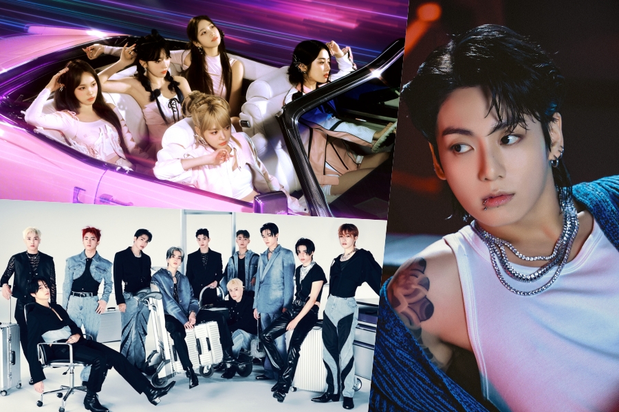 soompi's tweet photo. #LE_SSERAFIM, #THEBOYZ, And BTS's #Jungkook Earn Double Crowns On Circle Weekly Charts
https://t.co/1Bo8U7YtWV https://t.co/8E7koPc4kP
