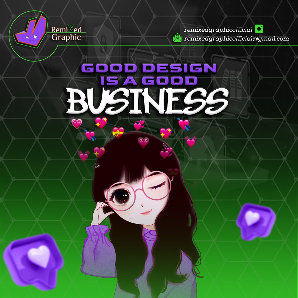 remixedgraphic's tweet photo. "Good design is a good BUSINESS"
Contact us if you need anything!

#twitchstreamer #twitter #gamer #gamergirl #followforfollowback #twitchaffiliate #twitchbrasil #twitchartist #twitchgamer #twitchstreamersofinstagram #twitchtv #twitchclips  #twitchpackage #twitchlive https://t.co/xzWNBQxzoj