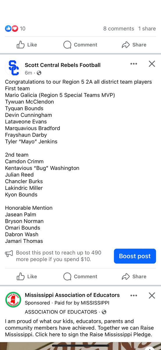 Congratulations to all of our all district team players.