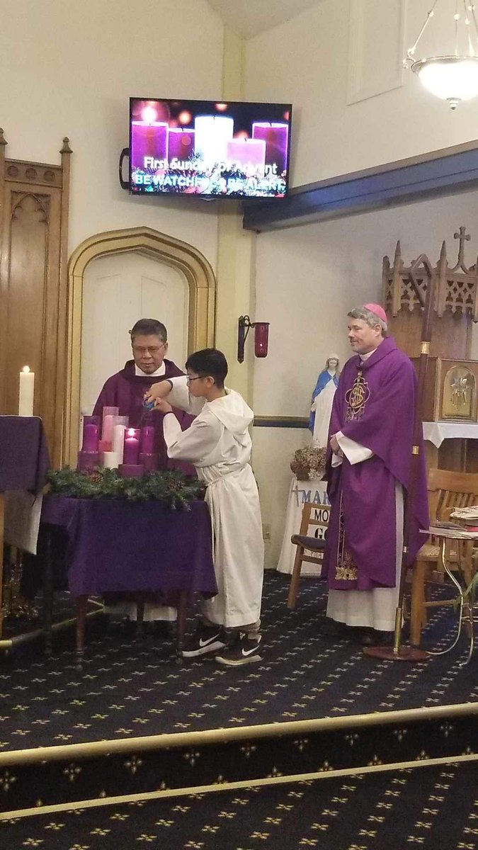 Fr. Abelardo Sobredo was installed as Pastor of Mary, Mother of God Parish this morning. Please pray for Fr. Sobredo and his parishioners as he begins his ministry in St. George and Blacks Harbour.