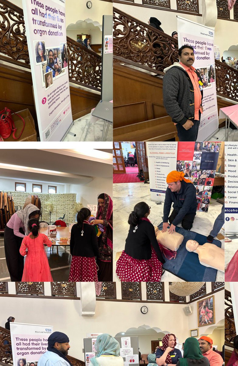 A day spent well in the Gurudwara, Gravesend…promoting organ donation with #Sajeev Sasidharan Nair, #Darent Valley Hospital team…