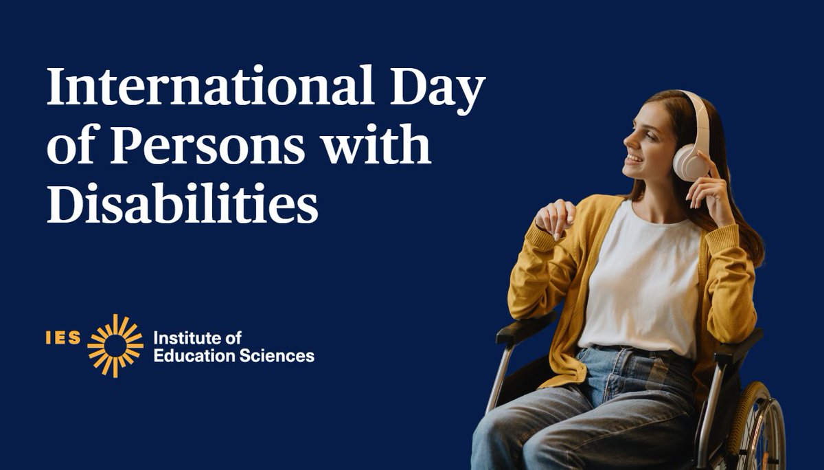 Today is the International Day of Persons with Disabilities!

DYK? In 2019–20, #postsec institutions awarded 49 bachelor’s degrees &amp; 49 master’s degrees in Disability studies.

Read more with the #DigestOfEdStats:  nces.ed.gov/programs/diges… #IDPWD23