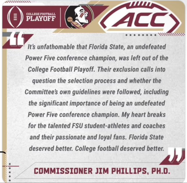 fohkeith's tweet photo. @Seminoles file a petition in federal court for an injunction while investigating all documents and communications of the judges selection process for the Mr America Pageant. It’s not a championship when judges choose the players and outcome @NCAA @CFBPlayoff @espn https://t.co/AmeAW8x6rN