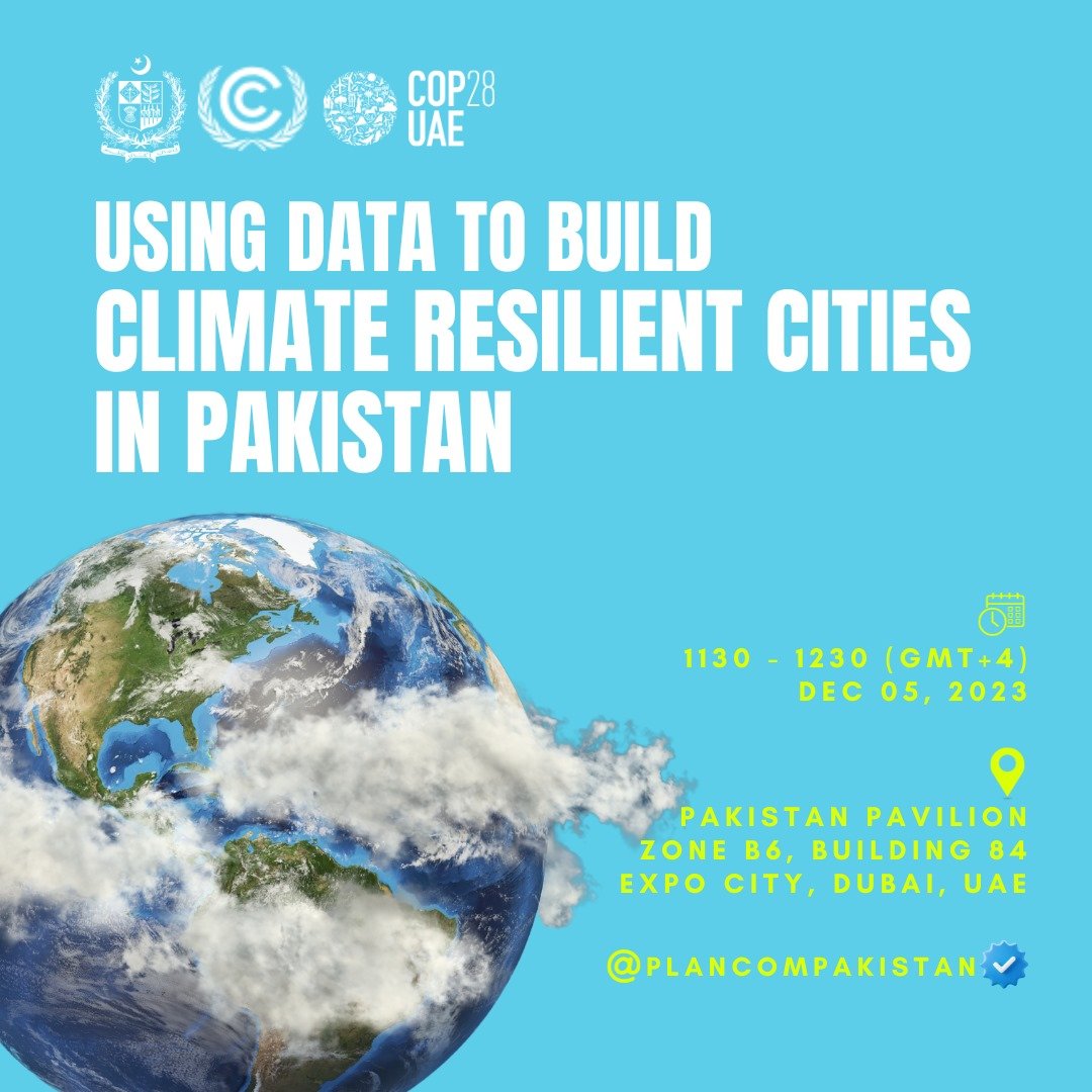 Maaz Gardezi (@maazgardezi) on Twitter photo Come visit our side event at the Pakistan Pavilion on Tuesday Dec 5th at 11.30 am #COP28UAE where we share data governance challenges and opportunities for building climate resilient communities in Pakistan. Organized/Moderated by
<a href="/PlanComPakistan/">Ministry of Planning and Development</a> Nadia Rahman and <a href="/asim_zia_/">Asim Zia</a> Come visit our side event at the Pakistan Pavilion on Tuesday Dec 5th at 11.30 am #COP28UAE where we share data governance challenges and opportunities for building climate resilient communities in Pakistan. Organized/Moderated by
<a href="/PlanComPakistan/">Ministry of Planning and Development</a> Nadia Rahman and <a href="/asim_zia_/">Asim Zia</a>
