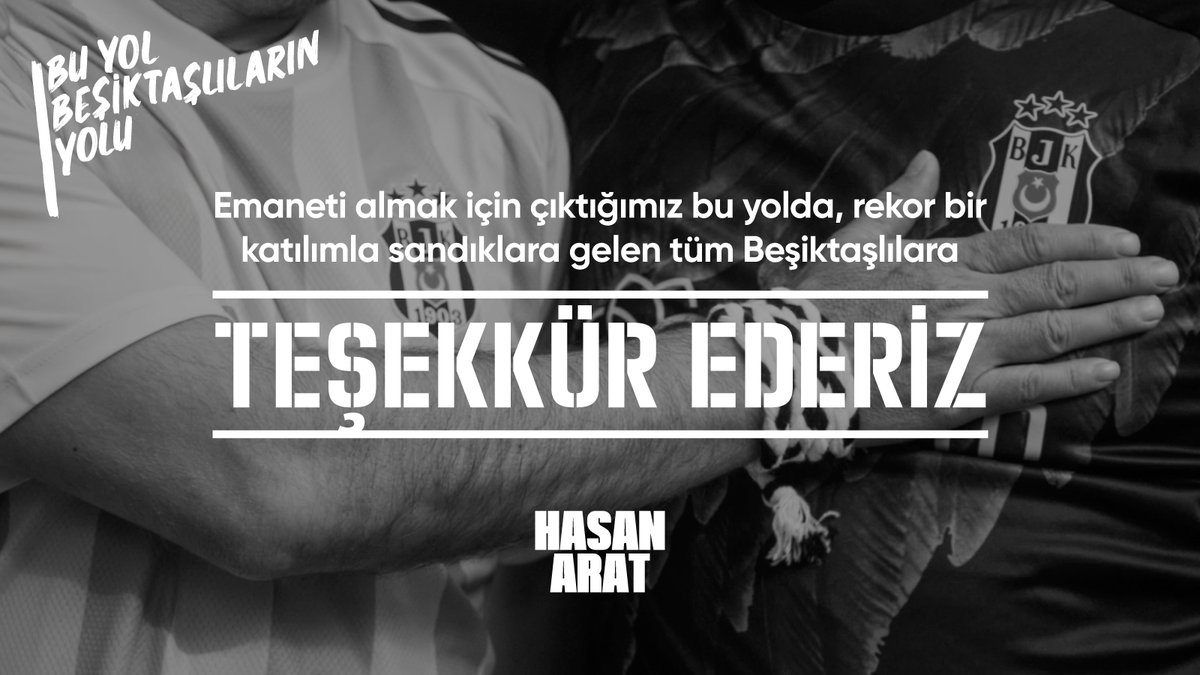 Beşiktaş Jimnastik Kulübü 35. Başkanı Hasan Arat seçildi. #BuYolBeşiktaşlılarınYolu 🦅