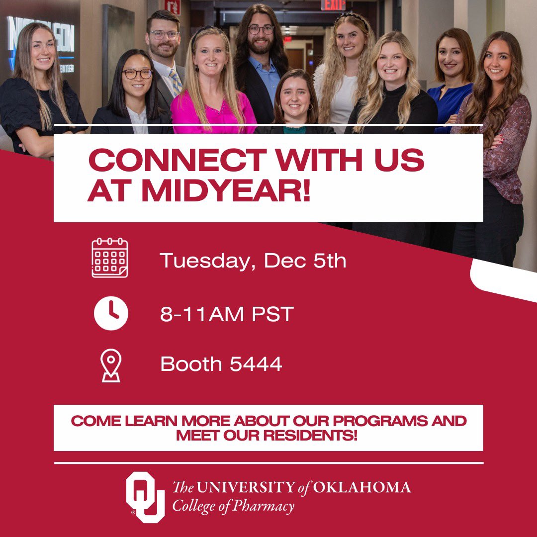 We are so excited to be at <a href="/ASHPOfficial/">ASHP</a> Midyear!! Come see us at the Residency Showcase Session on Tuesday from 8-11 am at Booth 5444!! 💊🎉