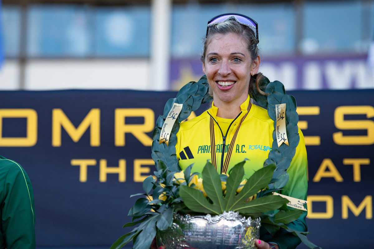 ComradesRace's tweet photo. Congratulations to Comrades Marathon reigning Champ Gerda Steyn for a stunning performance at Valencia Marathon  and setting a new South African record 🇿🇦🎊 https://t.co/TQwxLqwQdf