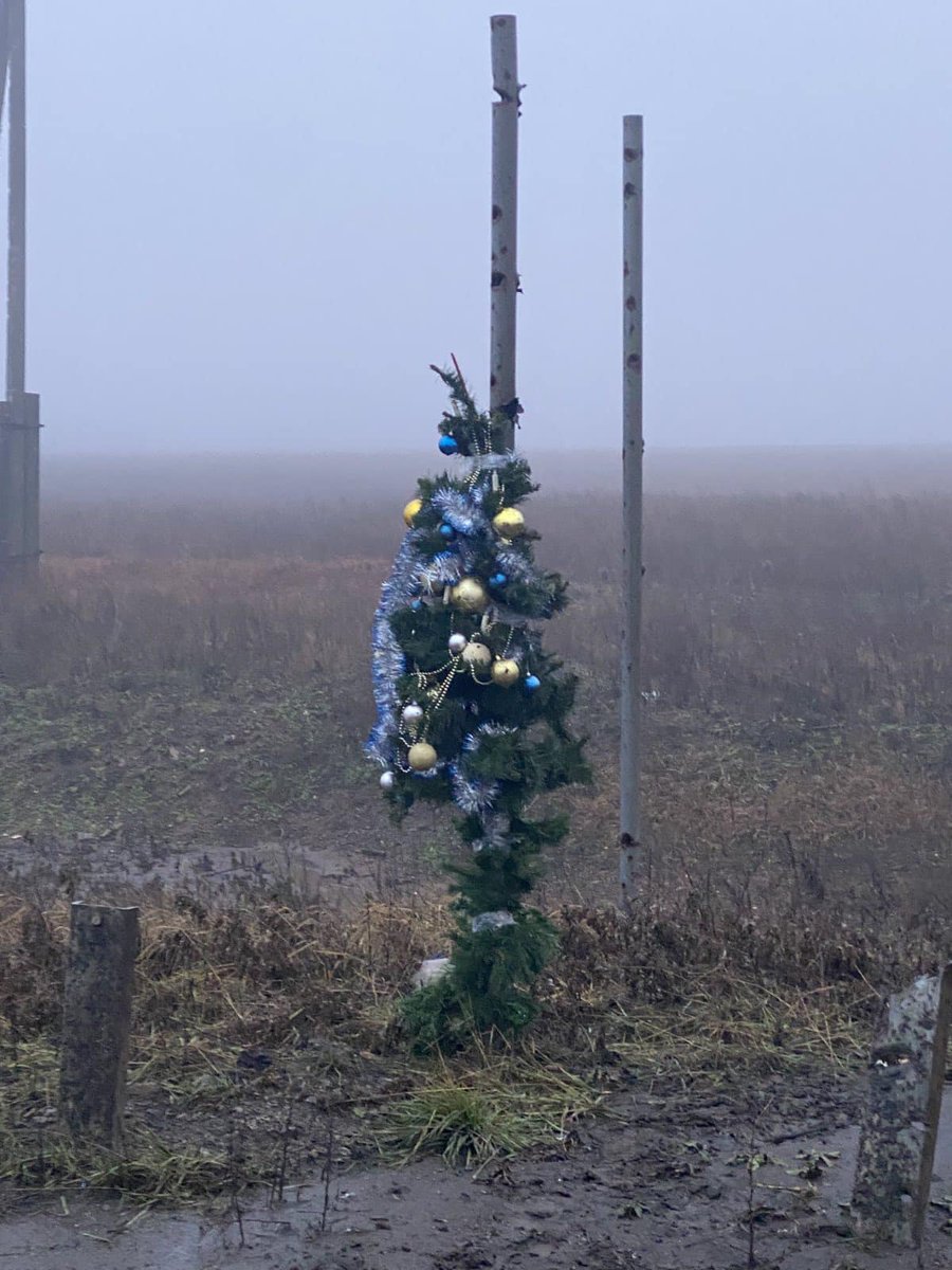 UKRINFORM's tweet photo. Головна ялинка України - за 6 км від Бахмута 🎄

📸 Roman Docent/Facebook https://t.co/pTn5hFG3p0
