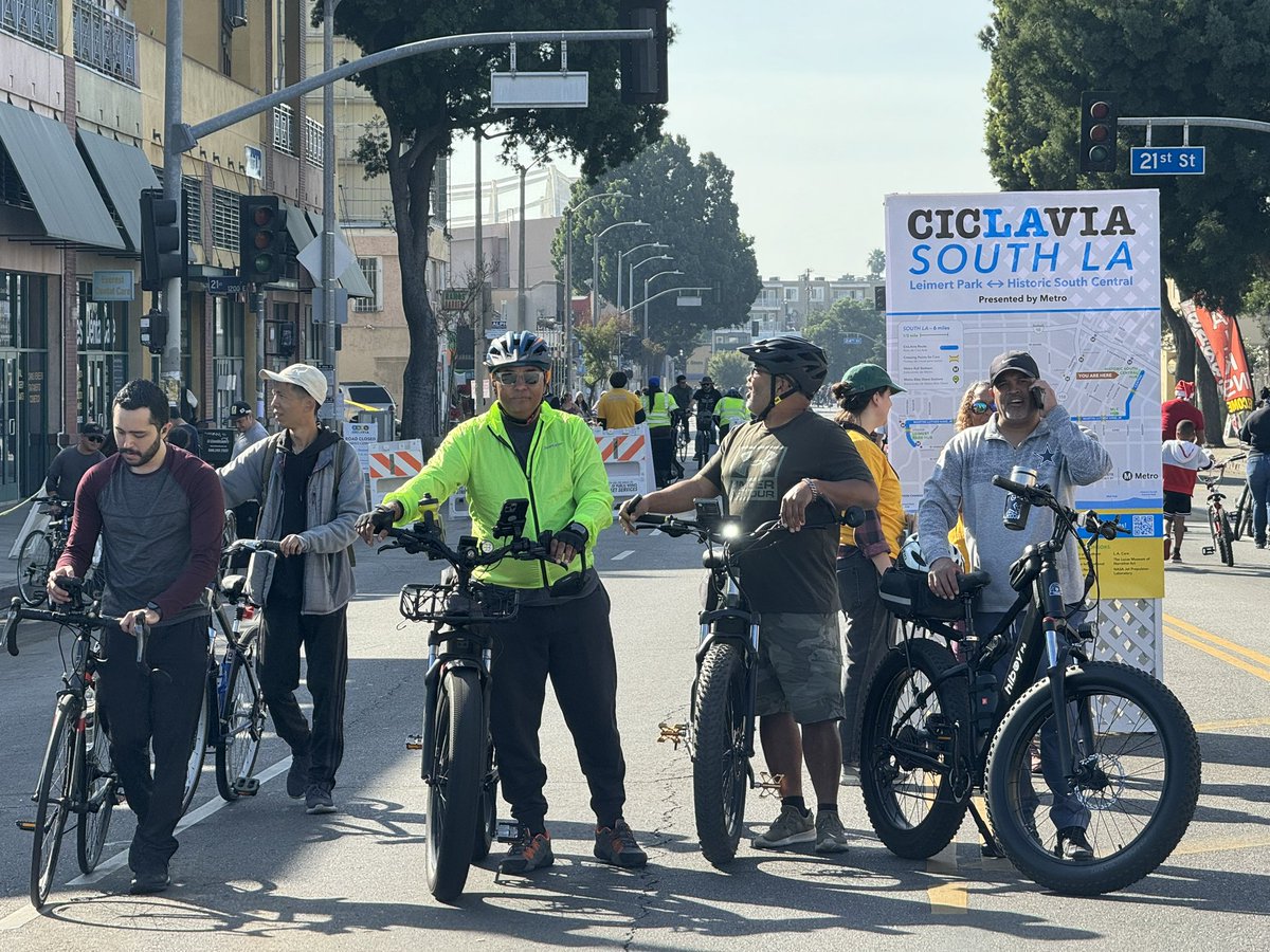 Thank you @CicLAvia for transforming our streets into PARKS for people! #CicLAvia #OpenStreets #StreetsForAll #ParkEquity #BikeLA