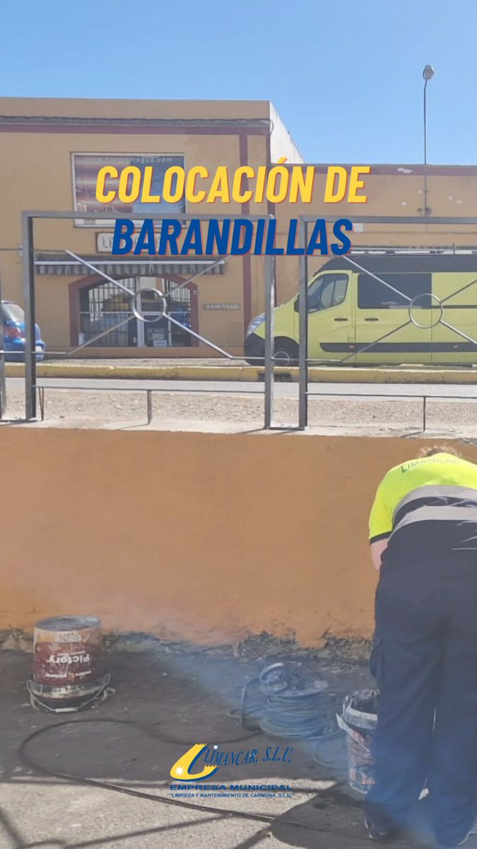 LimancarSLU's tweet photo. ¡COLOCACIÓN DE BARANDILLAS! https://t.co/eNNJh8Bruv