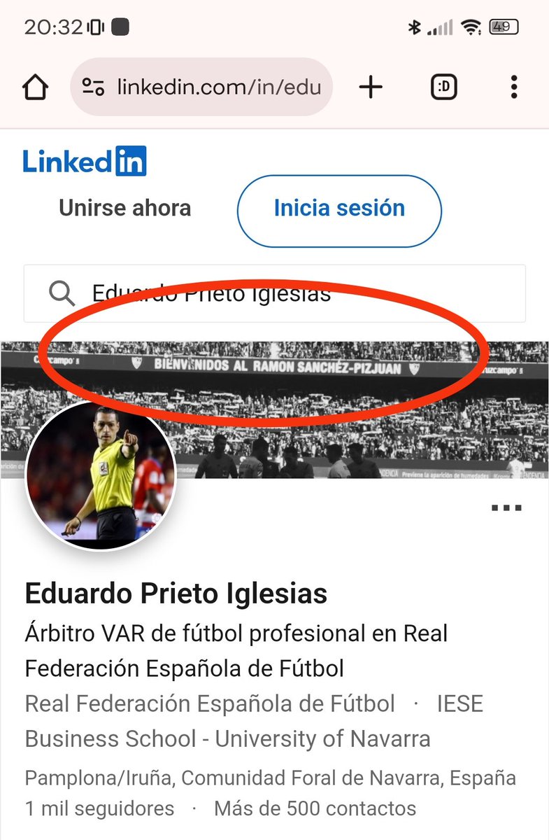 ¿Prieto Iglesias estaba al frente del VAR en el Sevilla-Villarreal de hoy? 🤔

¿Prieto Iglesias tiene una foto del estadio del Sevilla en su perfil de Linkedin? 🤔

<a href="/VillarrealCF/">Villarreal CF</a> <a href="/tjcope/">Tiempo de Juego</a> <a href="/carrusel/">Carrusel Deportivo</a>