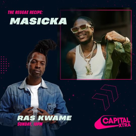 Ras Kwame (@raskwame) on Twitter photo Tonight! In conversation and playing tunes from the new album #GenerationOfKings ππ <a href="/MasickaMusic/">Masicka</a> <a href="/thereggaerecipe/">#ReggaeRecipe</a> <a href="/CapitalXTRA/">Capital XTRA</a> from 10pm! #TuneIn for the good sounds π₯π₯
#Reggae #Dancehall #Afrobeats #Afrobashment #UKπ₯ Tonight! In conversation and playing tunes from the new album #GenerationOfKings ππ <a href="/MasickaMusic/">Masicka</a> <a href="/thereggaerecipe/">#ReggaeRecipe</a> <a href="/CapitalXTRA/">Capital XTRA</a> from 10pm! #TuneIn for the good sounds π₯π₯
#Reggae #Dancehall #Afrobeats #Afrobashment #UKπ₯