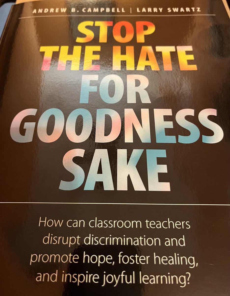 jennifer_triffo's tweet photo. Sunday happiness is…Love 💕 this book so far & can’t wait to co-learn some lessons with 8B4 @BalmoralDrivePs Thank you @ETFOPeel for the great PL, gotta love @larryreads (still use #PEOT PL ‘Drama Themes’ from ~10 yrs ago) & @DRABC14 kudos fellas! https://t.co/NiKu7ZyrMb