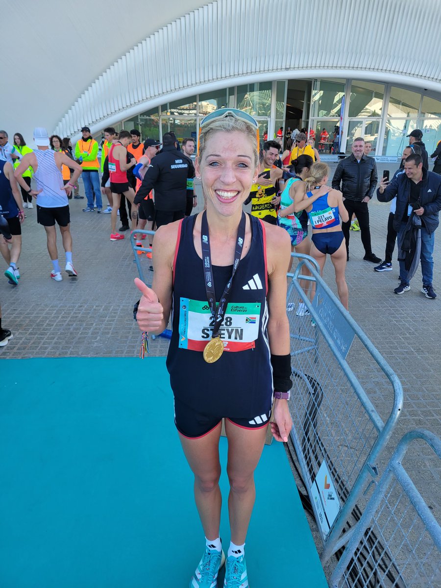 So pleased with a new marathon PB and National Record of 2:24:03 🥳🥳🥳 It was a great day in Valencia!!! #valenciamatathon2023 #oneveryhappygirl