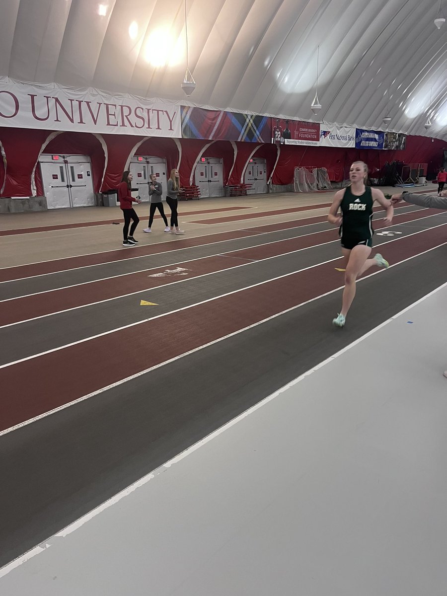 CSPrunners's tweet image. Leighanne Swan in her first collegiate pentathlon for @rocktfxc !