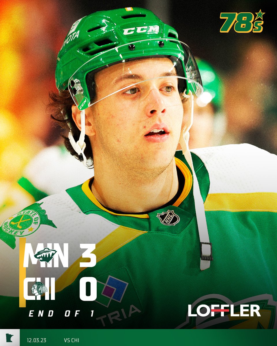 mnwild's tweet image. Off to a 🔥 start 

#mnwild x @Lofflercos