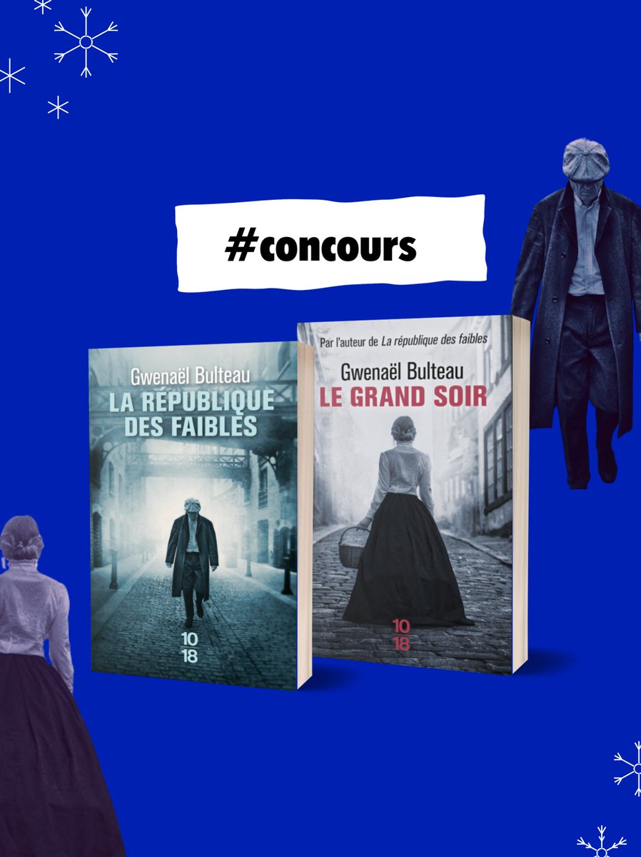 Editions1018's tweet photo. Concours 🎉

On vous gâte en vous offrant « La république des faibles » et « Le grand soir » de Gwenaël Bulteau !

Deux polars historiques impressionnants de maîtrise et aux multiples rebondissements !

Pour participer :
👉 follow @Editions1018 + RT
Fin du concours le 14/12 https://t.co/wZdjEERCmH