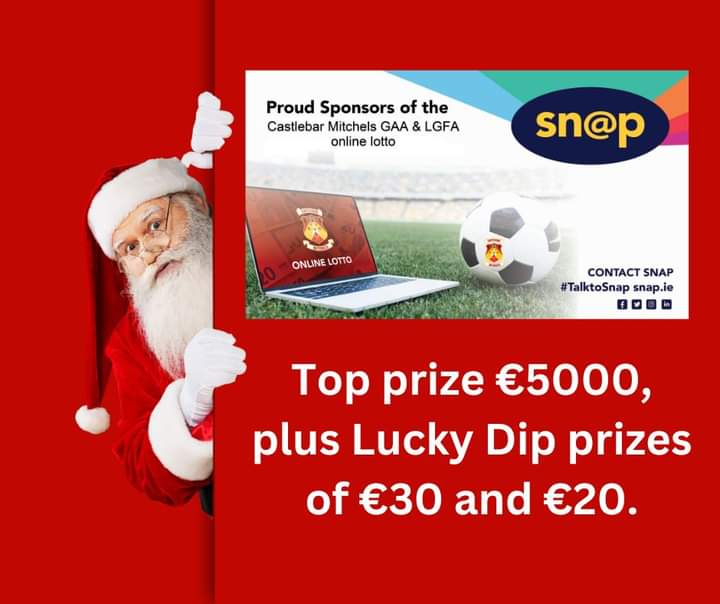 MitchelsGaa's tweet photo. ⏰ 15 minutes left to sign up for tonight’s draw!
On top of our €5000 jackpot
Enter here - https://t.co/EqAhN0hh5D
🔴🟡
.
.
.
#castlebar #mayo #mitchels #mitchelsabu #honthemitchels #mayogaa #gaa #gaagaeilge #namistéalaigh https://t.co/3h8KXDB7t6