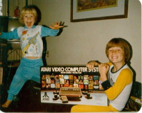 AtariX's tweet photo. Bringers of Christmas joy. These guys certainly think so anyway.

Tell us about a present that sent you into orbit as a kid…

#cartridgeinapeartree https://t.co/KNp2Q4KJvI