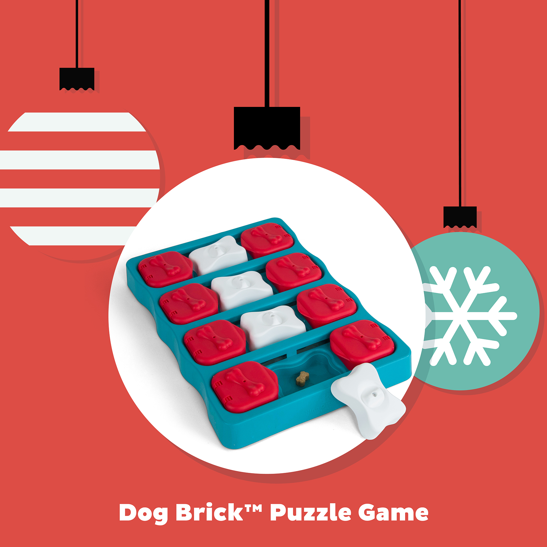 Outward Hound Nina Ottosson Brick Puzzle Enrichment Dog Toy, Medium