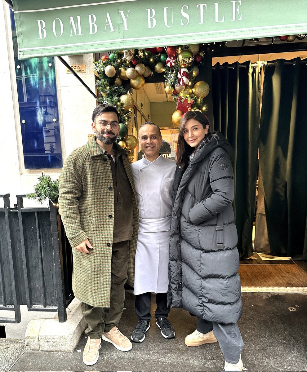 What a pleasure to welcome again two of my favourites @imVkohli and @AnushkaSharma
Thank you for dining @BombayBustle

#mayfair #indiancuisine #indianfood #india #foodie #indianrestaurantlondon #bestindianrestaurant #london #bollywoodactor #bollywoodsuperstar #indiancricket