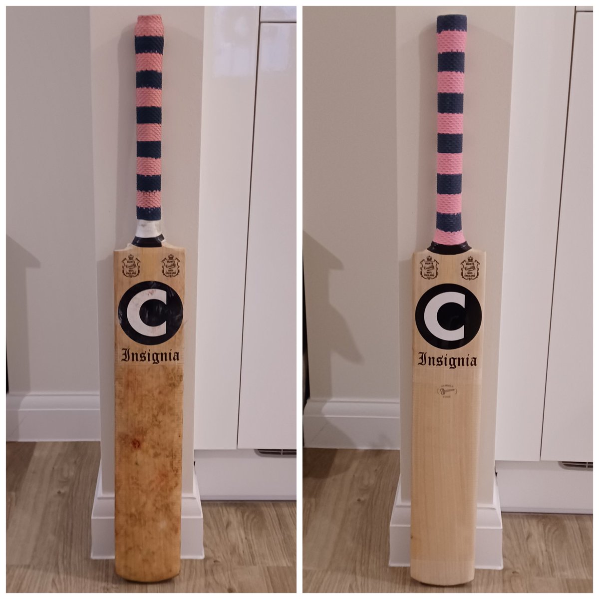 TSICBC's tweet photo. A quick turnaround for this one, there was nothing to repair, just a quick clean up. 

🏏🏏🏏 

#cricket #cricketbat #cricketbatrepairs  #cricketlovers #Cambridgeshire https://t.co/J1ntvjTX2E