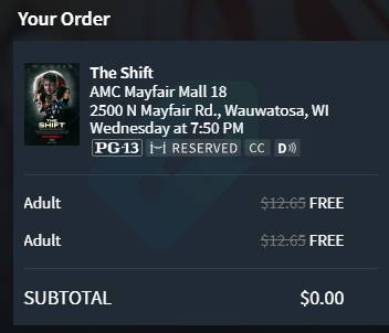 Free Movie Tickets to The Shift