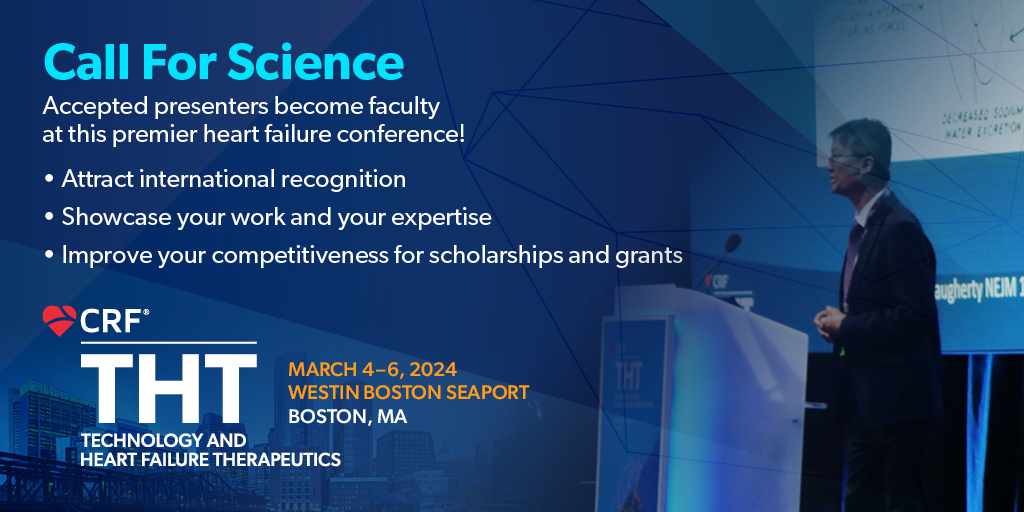 🚨 Act Fast! 🕒 Deadlines for #THT2024 Call for Science are right around the corner! 👉 Submit abstracts, fellows abstracts, fellows challenging cases, and THT Shark Tank Innovation Competition by Dec. 4, 2PM ET. 👉 Submit late-breaking clinical science/first-in-human and early…