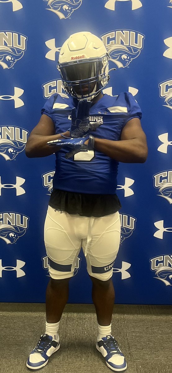 Stand On Business. Thank you for having me out for an official visit. I appreciate the time and effort put in. My host was great and I really felt welcomed. @CNUcaptains @coachpcrowley @coachatsmith @CoachSmitty25 @dhglover @Recrui2Official @coachBlalockPCS