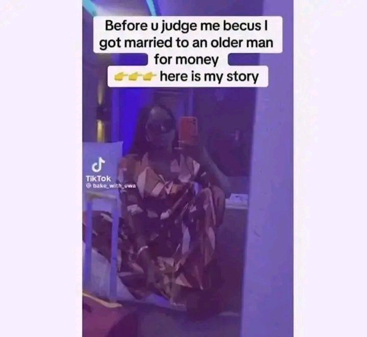 A short story ✌️

"A Nigerian 🇳🇬 lady States the reason behind her marrying an older man" 

Open thread ✌️