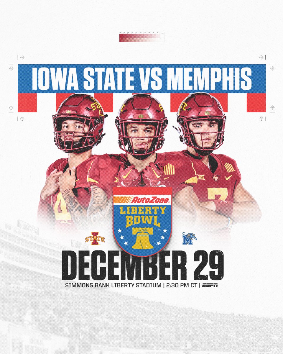 Memphis Bound! See you all at the <a href="/AZOLibertyBowl/">AutoZone Liberty Bowl</a>!

🌪️🚨🌪️