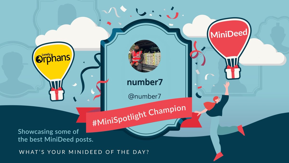 MiniDeed's tweet image. number7's post in support of @LonelyOrphans marking Bookbike London's new milestone of 20,000 free books shared with people across communities wins this week's #MiniSpotlight! 📚👏

minideed.page.link/5T6U