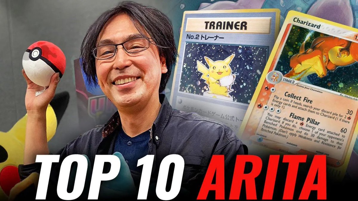 Rayquamaster's tweet image. Les amis, aujourd'hui je vous propose le top 10 des plus belles cartes d'un illustrateur Pokémon de Légende...Mitsuhiro Arita ! Allez-vous être d'accord avec mon classement ? youtu.be/gDFGdBgMEv4