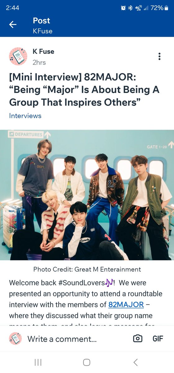 KFuseEnt's tweet photo. #SoundLovers🎶 We had the honor of speaking with the members of @82major_official about their debut and what their name means to them.
ℹ️
https://t.co/5etWVewnQg
#k_fuse #k_fuse_koverage #roundtableinterview #interview #miniinterview #82MAJOR #ON #FIRSTCLASS #SureThing #GreatM https://t.co/BV32GoeFal
