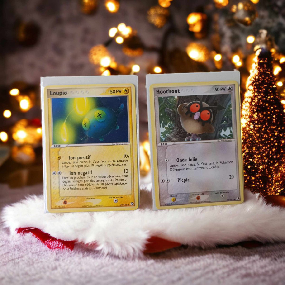 Rayquamaster's tweet image. 🎁CONCOURS DE NOËL 24H (Jour 7)🎁 
Aujourd'hui, je vous offre la possibilité de remporter un Loupio d'EX Gardiens du Pouvoir ainsi qu'un Hoothoot d'EX Forces Cachées en français NEUVES. Pour les remporter, je vous explique tout dans ma dernière vidéo : youtu.be/gDFGdBgMEv4