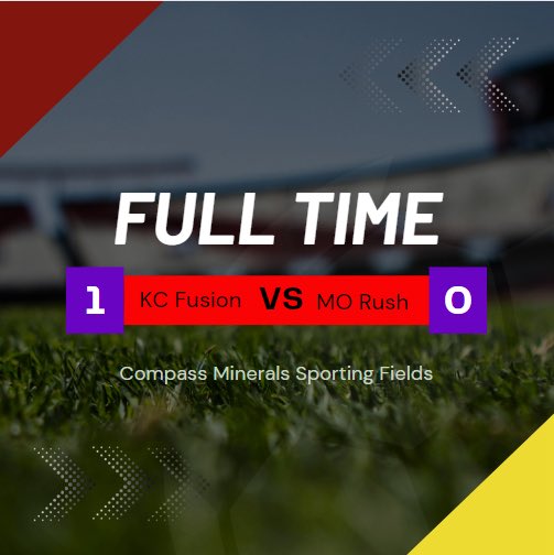 Wrapped up the weekend with a 1-0 battle against a strong Missouri Rush squad to stay undefeated in ECNL-RL. Shout out to Peighton O. ⁦<a href="/KCFusionPreA11/">KC Fusion PreAcad11G</a>⁩ for stepping in for us this weekend and earning two shutouts to add to our total. ⁦<a href="/kcfusionsc/">KC Fusion</a>⁩