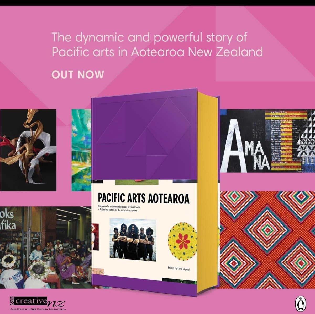 Honored to be featured on the cover of Pacific Arts Aotearoa! This beautiful book showcases the vibrant and powerful story of Pacific arts in Aotearoa New Zealand.

Published by @PenguinBooks_NZ @CreativeNZ and Edited by Lana Lopesi. Grab your copy now! 🔥