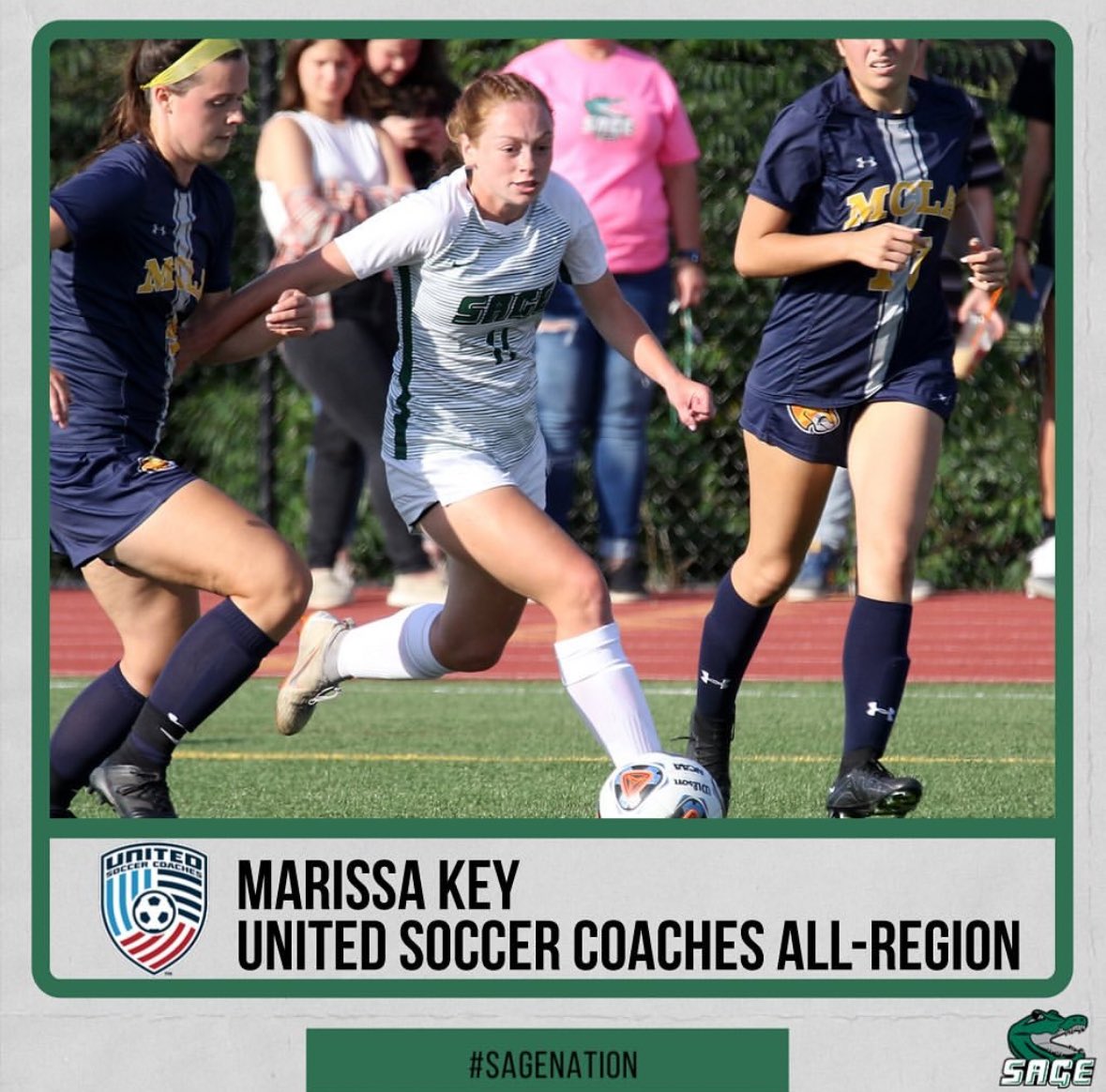 ForceFCNY's tweet photo. Another Alum killing it at the collegiate level this season...Marissa (Force 2002) earned 1st team All Conference in the Empire8 and All Region honors for her tenacious play this season for the Gator's - Marissa was also selected to the Academic All-District Team #weareforcefc https://t.co/4jrY9sXaU2