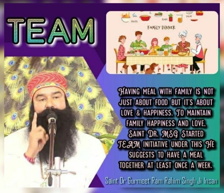 ShikhaInsan's tweet photo. #FamilyTime
 To maintain mutual family ties and keep Indian culture alive, Saint Ram Rahim started the Team Campaign under which the followers of Dera Sacha Sauda have pledged to have a meal together with the entire family at least once a week. https://t.co/NmG7exyv6U