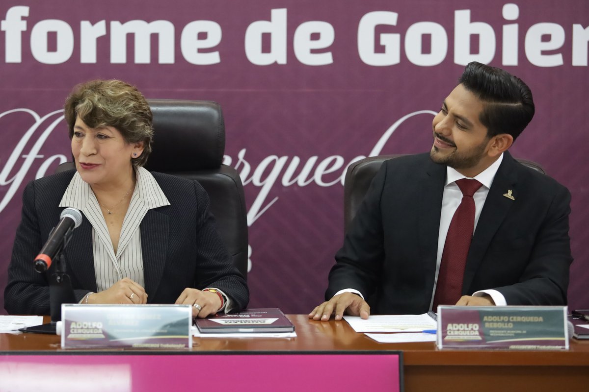 ENCONCRETO_'s tweet photo. Gobernadora Delfina Gómez destaca coordinación y trabajo con Nezahualcóyotl; asiste a Segundo Informe de Gobierno municipal
 
La Maestra Delfina Gómez y el alcalde Adolfo Cerqueda Rebollo refrendaron el compromiso de trabajar con unidad, organización y compromiso https://t.co/JiU9BhCOzi